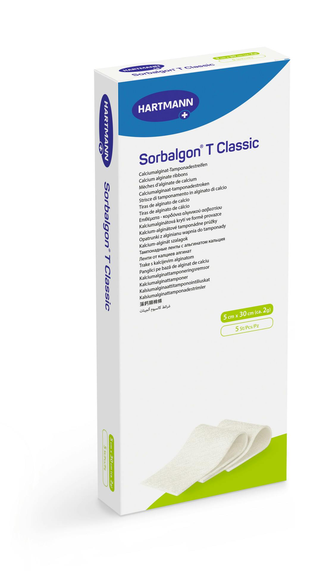 Hartmann Sorbalgon T Classic - Calciumalginat-Kompresse für tiefe Wunden Produktbild