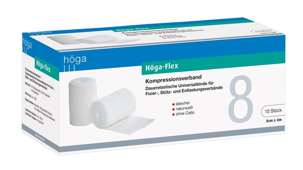 HÖGA-FLEX Binden - Dauerelastische Universalbinden, 10 Stück Produktbild Web Groß Detailbild 1 L