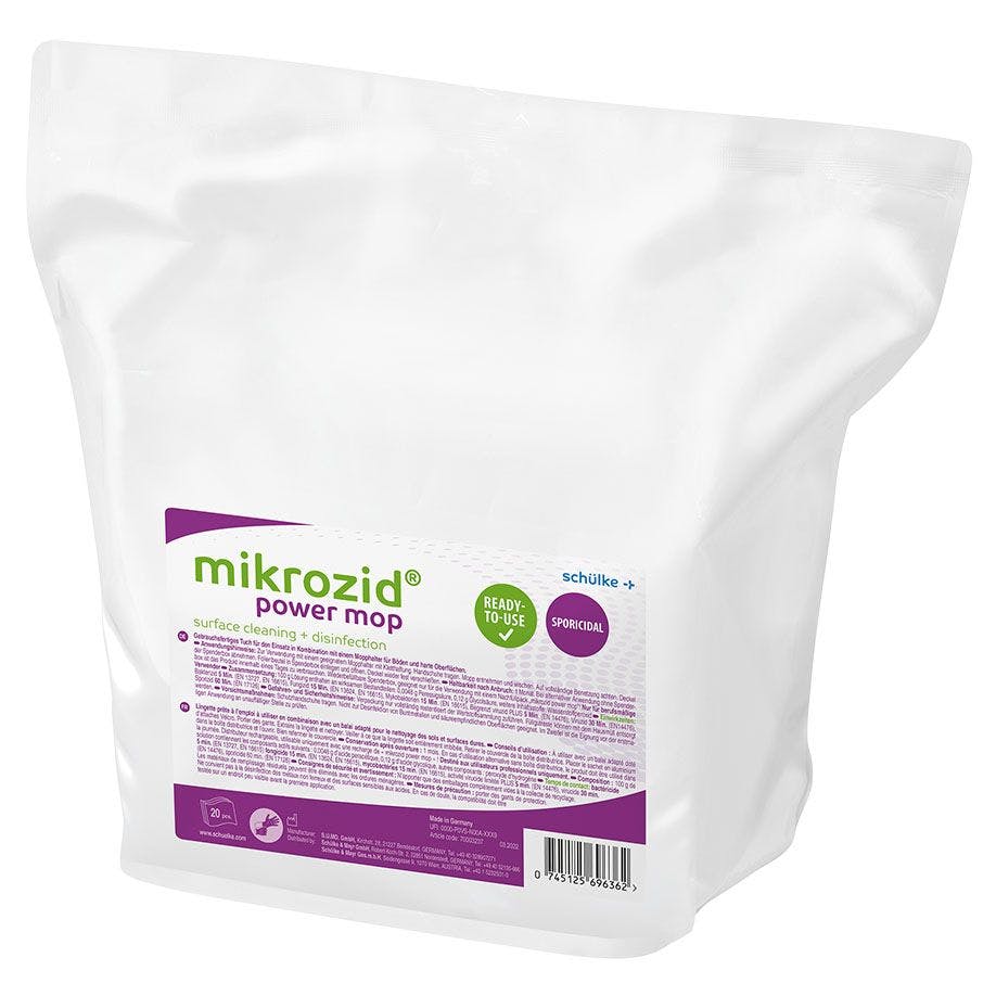 Mikrozid power mop M Refill alkoholhaltige Wipes - 40 Desinfektionstücher, Ready-to-Use Produktbild