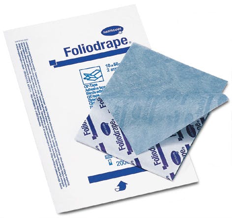Foliodrape OP - Klebestreifen 10 x 50 cm, für Fixierungen von Tüchern, Kabeln usw. im OP Produktbild