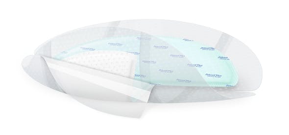 Zetuvit Plus Silicone Border Heel - SAP-Wundauflage mit Silikon-Wundkontaktschicht Produktbild