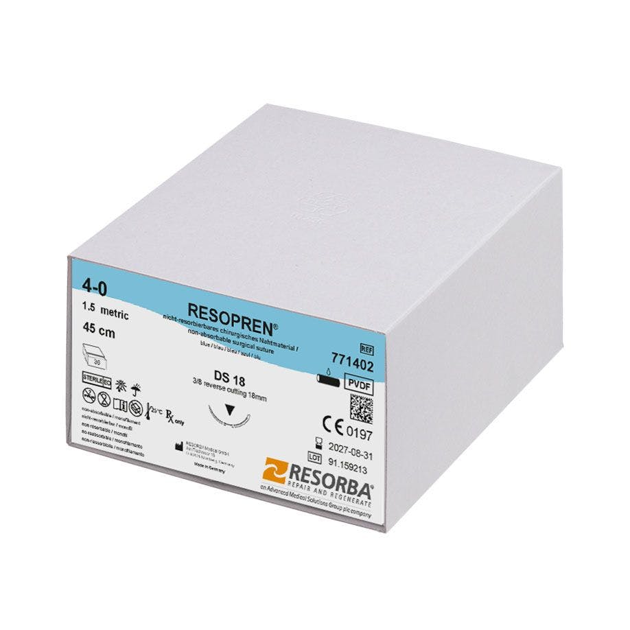 RESORBA Resopren blau - Monofiles, nicht resorbierbarer Nahtmaterial Produktbild Print Hauptbild L