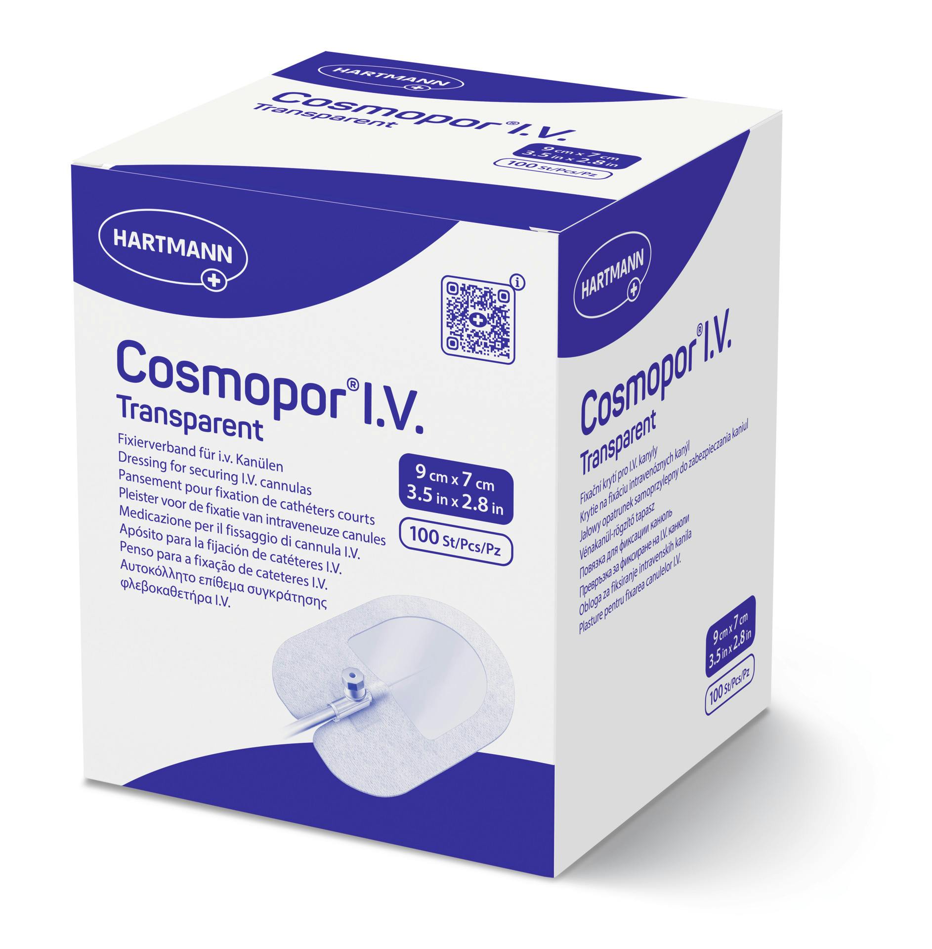 Cosmopor I.V. transparent - Selbstklebendes Kanülenfixierverband - Wasserdicht, Steril Produktbild Web Groß Detailbild 3 L