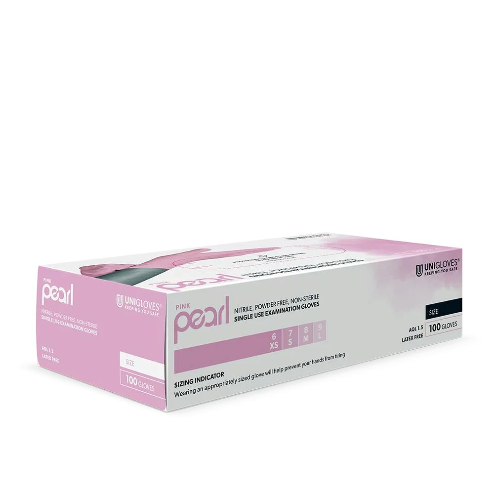 Nitrilhandschuhe PINK PEARL - unsteril, puder- und latexfrei, Farbe pink Produktbild