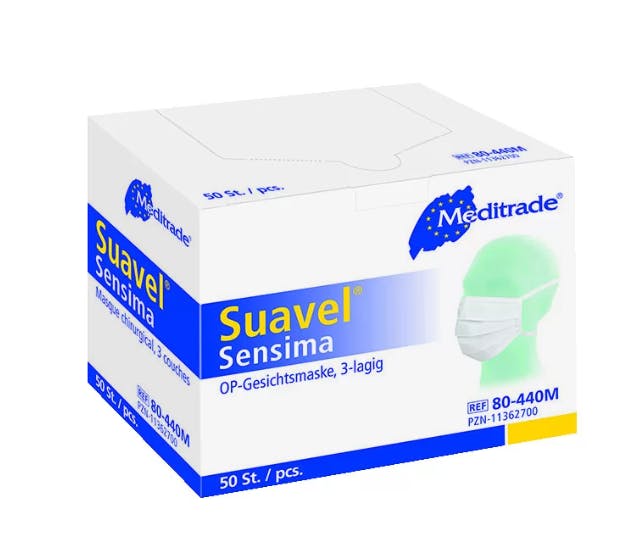 OP-Gesichtsmasken Sensima - Für Allergiker geeignet, Zum Binden, Einmalgebrauch Produktbild