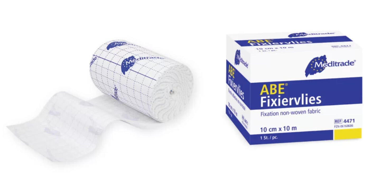 ABE Fixiervlies-Rolle - Elastisch und individuell zuschneidbar, 10 cm x 10 m Produktbild