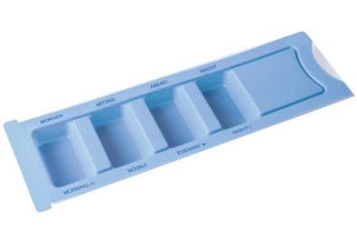 Medikamentendispenser - 4-fach, Morgen-Mittag-Abend-Nacht Produktbild