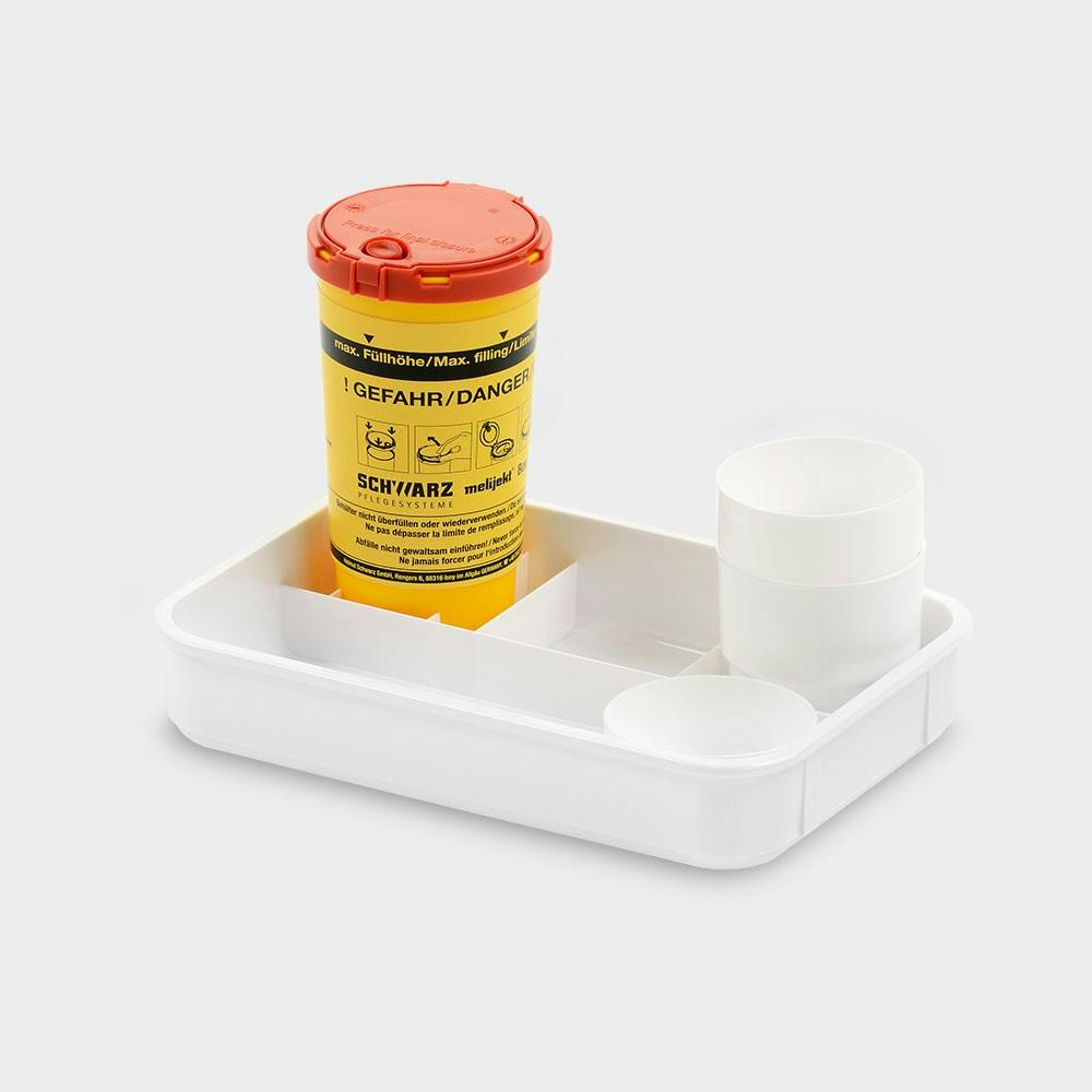 melijekt Blutzucker-Tablett E - Inklusive Zubehör, Maße: L 253 x B 176 x H 55 mm Produktbild