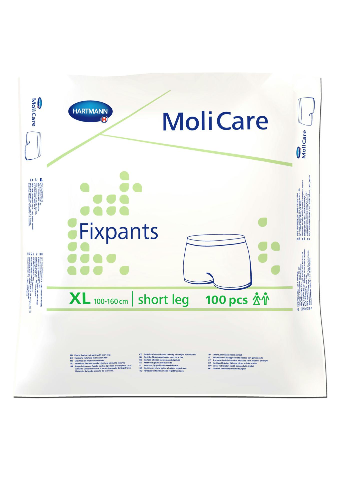 MoliCare Fixpants Short Leg - Netzhose Fixierung von Inkontinenzeinlagen Atmungsaktiv Produktbild Web Groß Detailbild 2 L