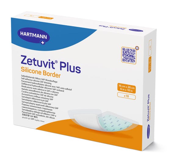 Zetuvit Plus Silicone Border - SAP-Wundauflage mit Silikon-Wundkontaktschicht Produktbild Web Groß Detailbild 3 L