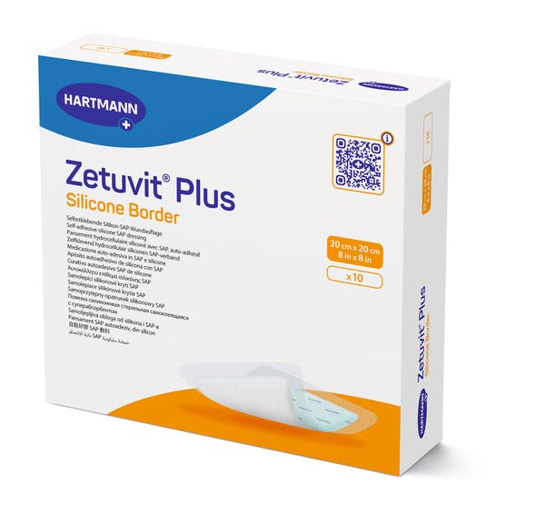 Zetuvit Plus Silicone Border - SAP-Wundauflage mit Silikon-Wundkontaktschicht Produktbild Web Groß Detailbild 4 L
