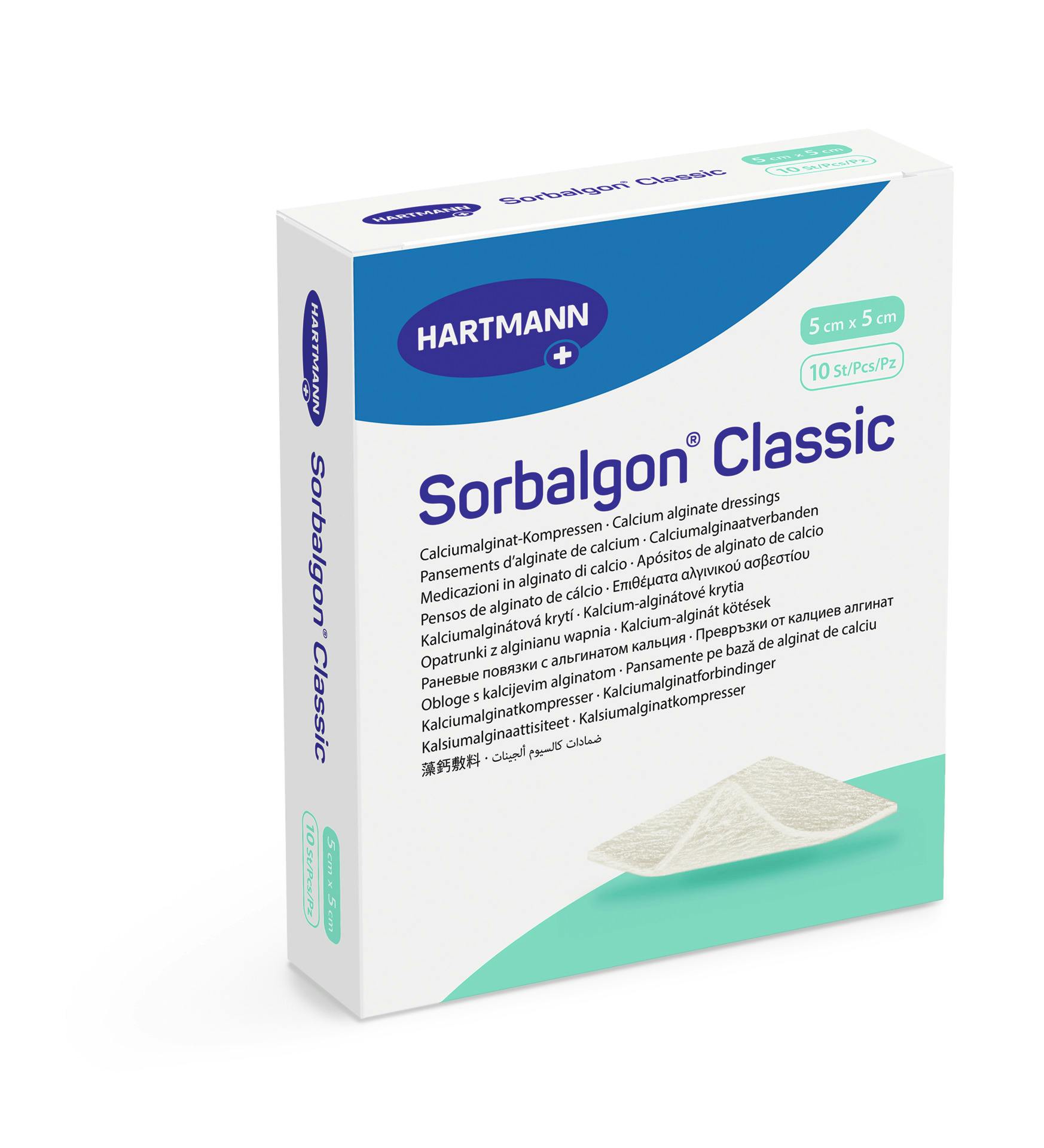 Sorbalgon Classic - Calciumalginat-Kompresse aus natürlich gewonnenen Fasern Produktbild Web Groß Detailbild 2 L