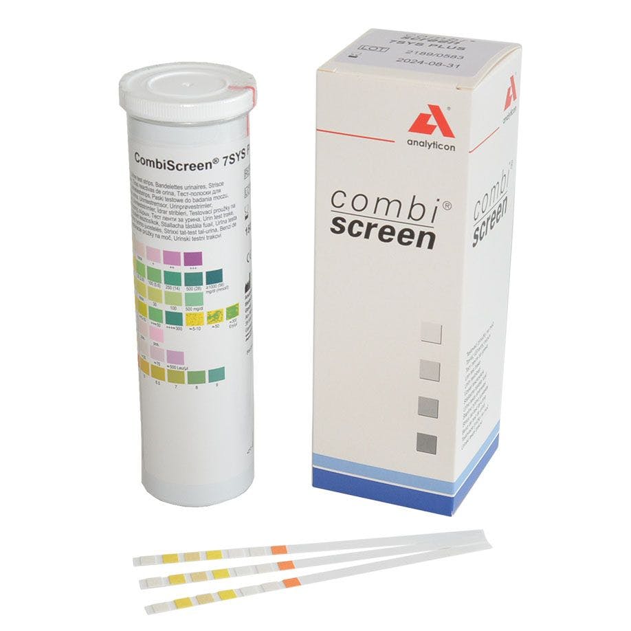 Combi-Screen 7SYS Plus - Urinteststreifen zum Nachweis von 7 Parametern Produktbild