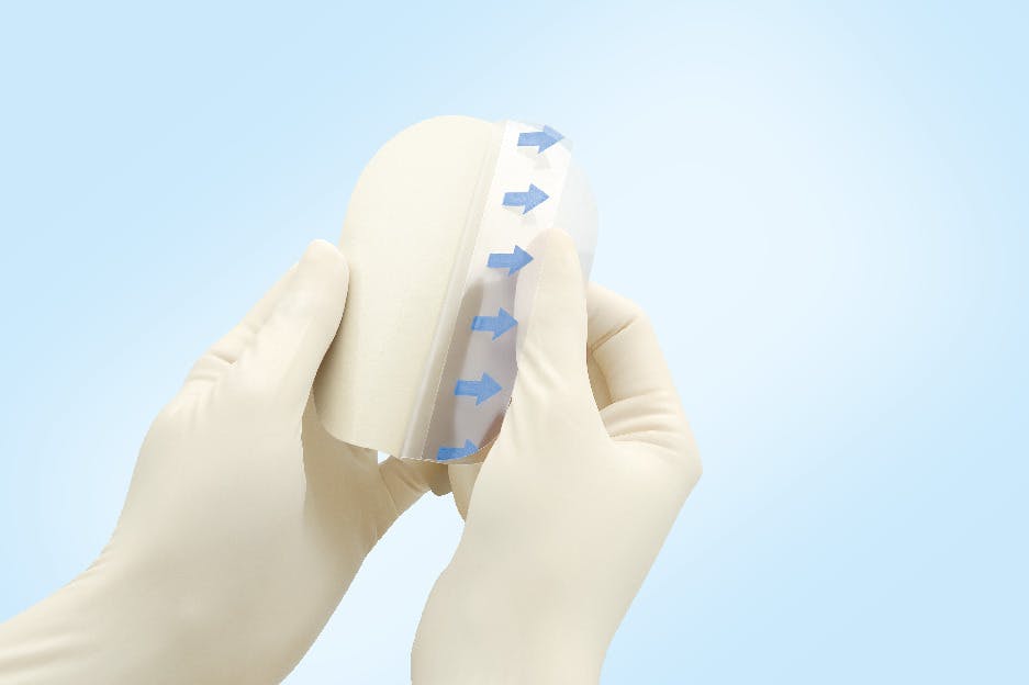 Cutimed Hydro B - Hydrokolloidverband mit Haftrand Produktbild Web Groß Detailbild 1 L