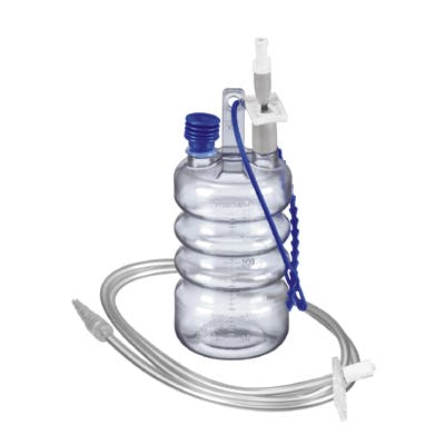 Drainobag 300 V-WDS-Lock Ansatz - 300 ml Flasche, steril, mit oder ohne Verbindgsschlauch Produktbild