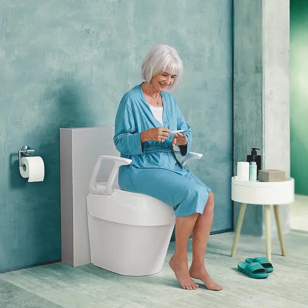 Toilettensitzerhöhung Universal - Verstellbare Sitzhöhe 8-15 cm Produktbild