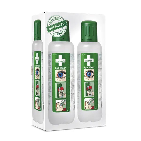 Cederroth Augendusche 2 x 0,5 Liter Produktbild Web Groß Detailbild 1 L
