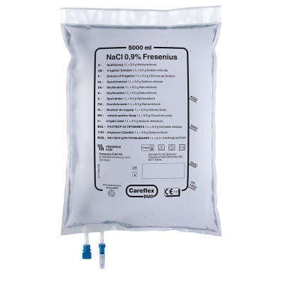 Isotone Kochsalzlösung - NaCl 0,9 % für Spülzwecke mit Careflex Duo Produktbild