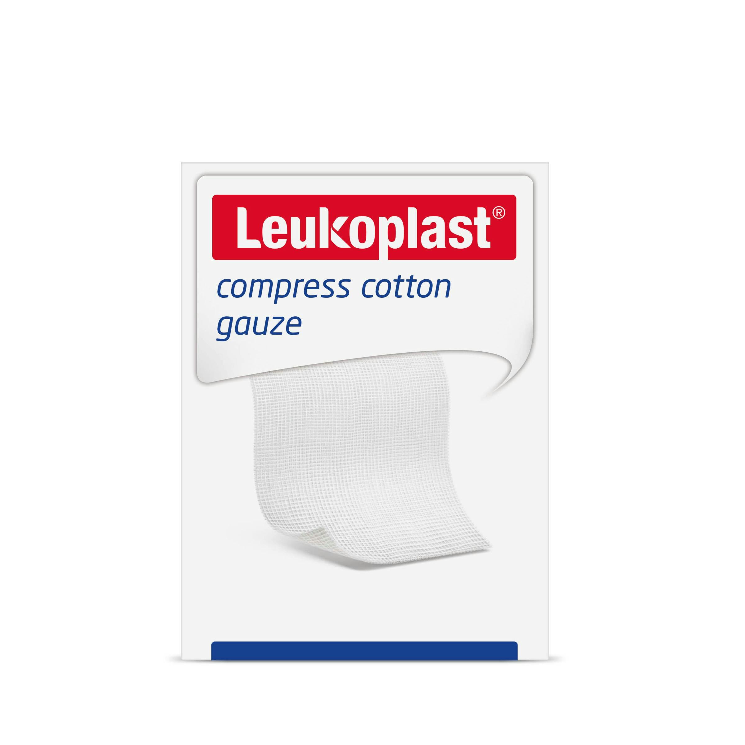 Leukoplast compress cotton gauze - Sterile Mullkompressen mit Röntgenkontrastfaden Produktbild