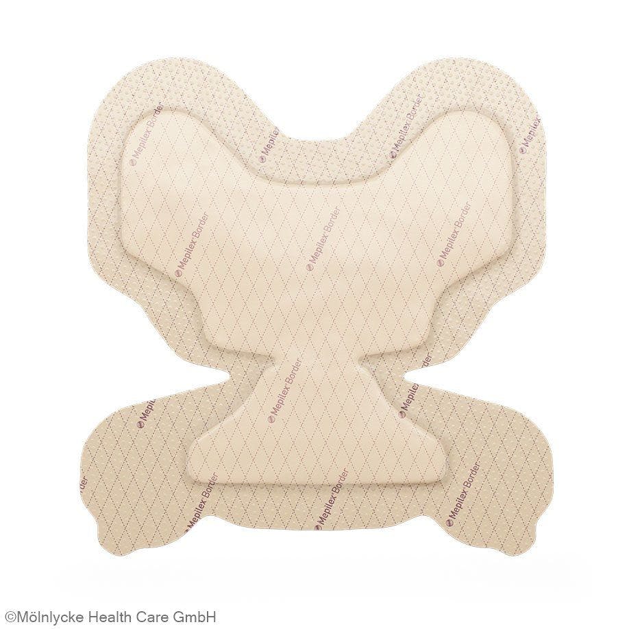 Mepilex Border Heel - 22 x 23 cm, steriler Schaumverband für die Ferse Produktbild