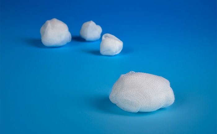 Mulltupfer Nr. 9 haselnußgroß - Ballonförmig mit Gummiring, Ø ca. 2 cm Produktbild Print Hauptbild L