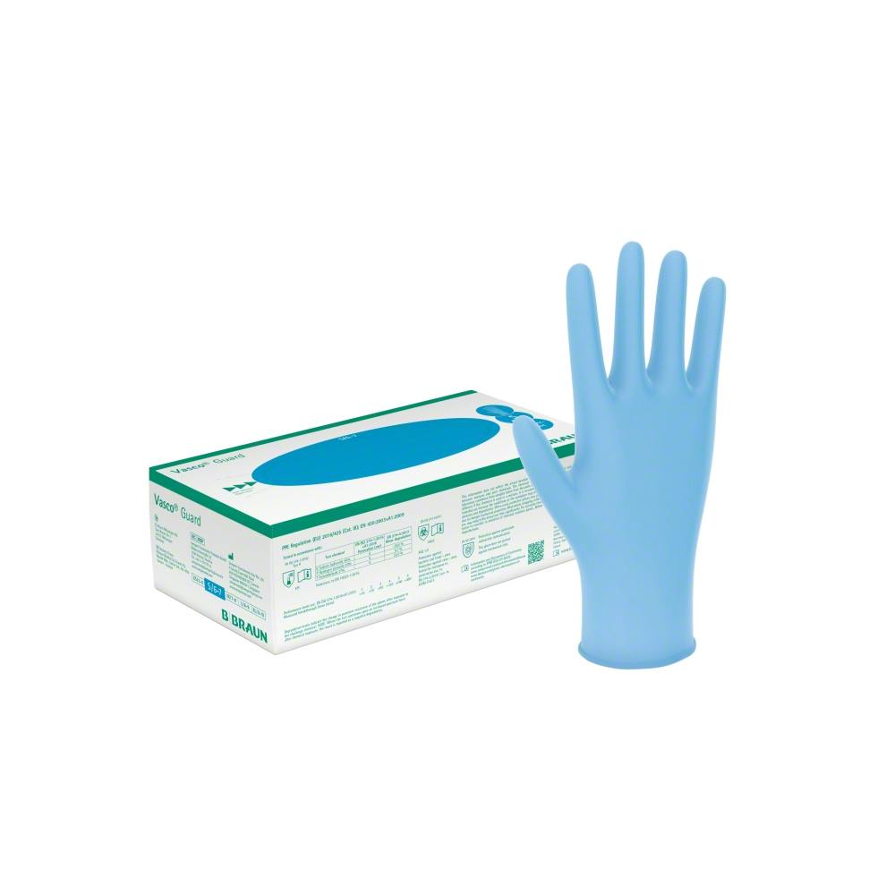 Vasco Guard Nitril blau - unsterile Untersuchungshandschuhe, latex- und puderfrei Produktbild Web Groß Detailbild 1 L