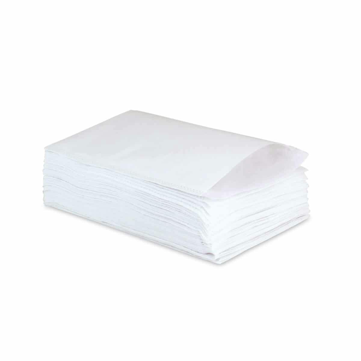 Unisan DeLuxe Waschhandschuhe - Mit großer Eingrifflasche, Aus Molton, Weiß, 15,5 x 23 Cm Produktbild