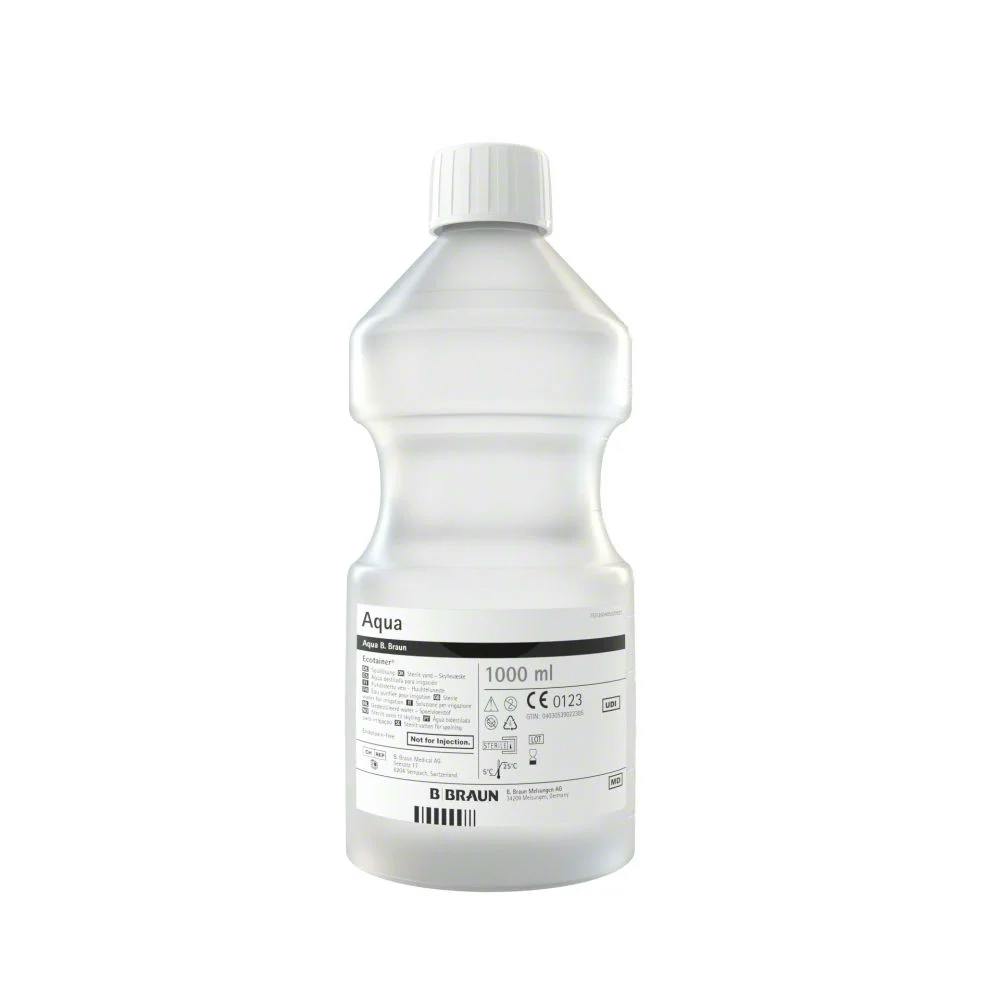 B.Braun Aqua - Spüllösung, steril und endotoxinfrei, 6 x 1000 ml Produktbild