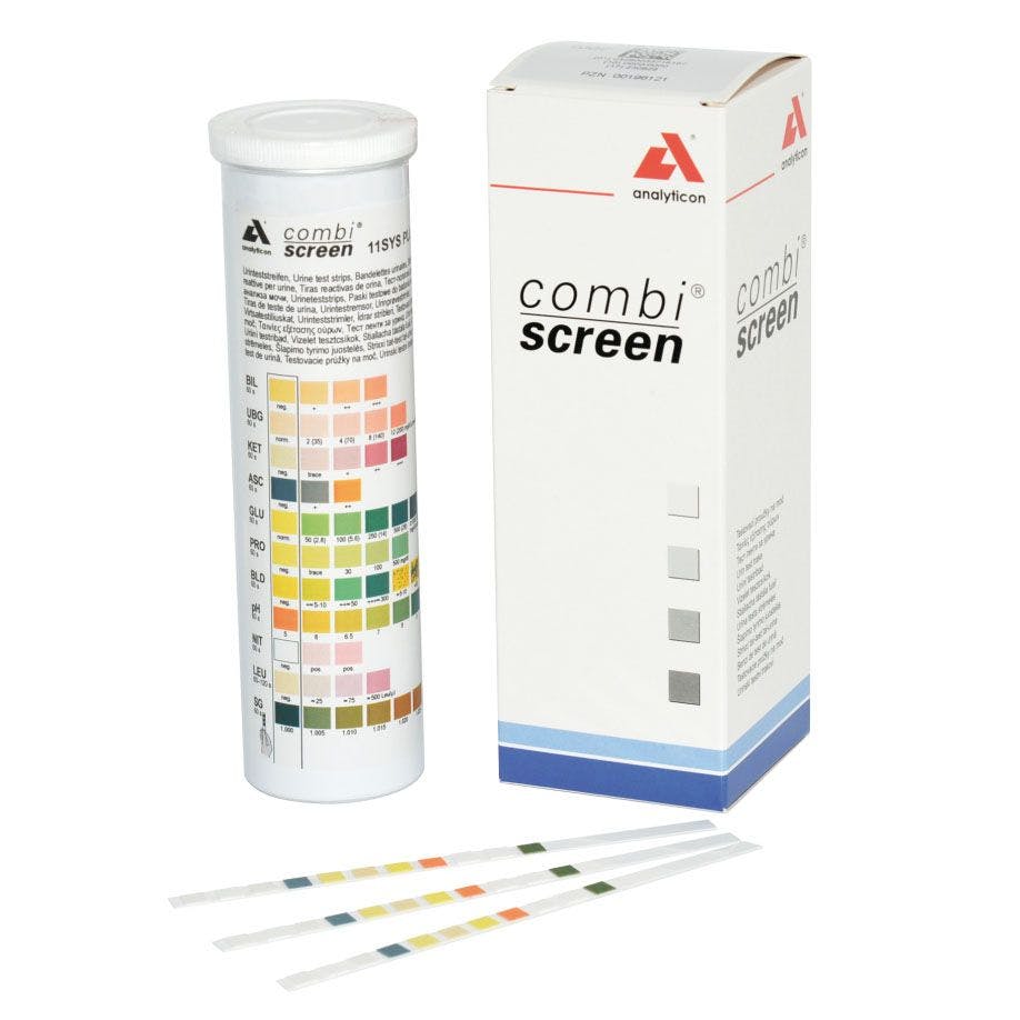 Teststreifen Combi-Screen 11SYS Plus - 100 Urinteststreifen für Urilyzer 100 /500 Pro Produktbild