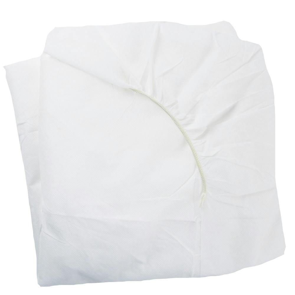 Matratzenschoner PP 10 x 5 Stück 90 x 200 cm Weiß Atmungsaktiv Feuchtigkeitsabweisend Produktbild