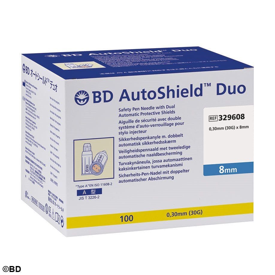 BD AutoShield Duo Sicherheits-Pen-Nadeln - Für alle gängigen Pens der Diabetestherapie Produktbild Web Groß Detailbild 1 L