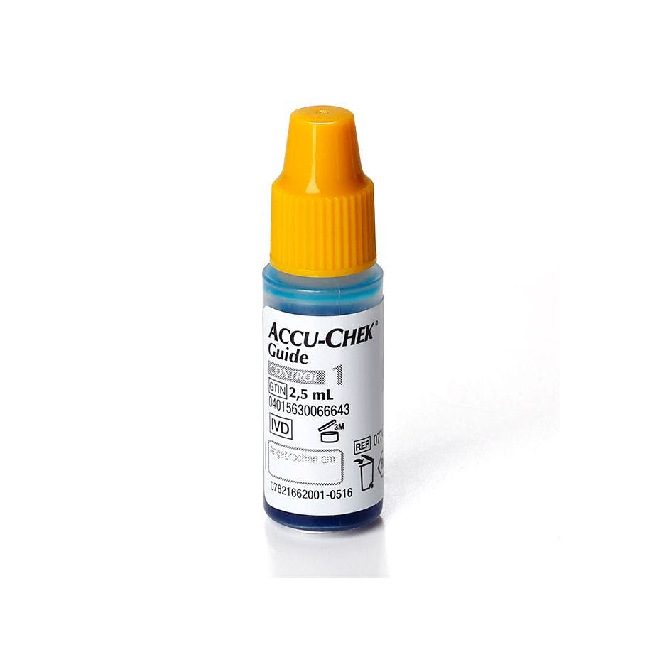 Kontroll-Lösung für Accu-Chek Guide Blutzuckermesssystem Produktbild Web Groß Detailbild 1 L