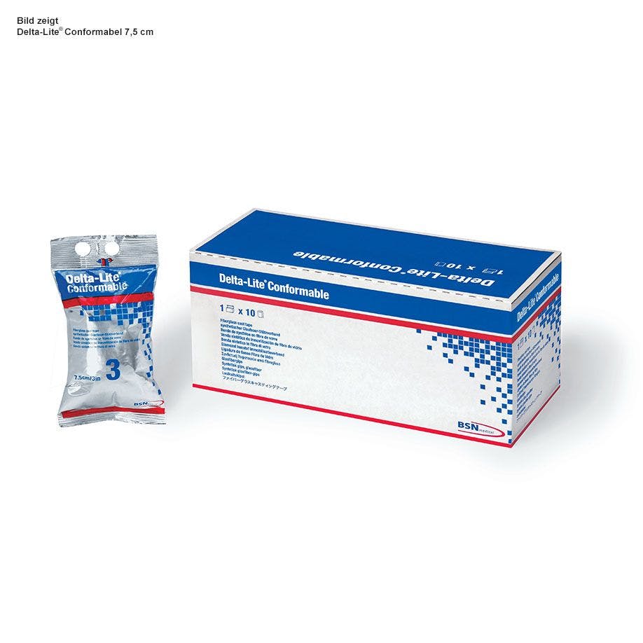 Delta-Lite Conformable - 7,5 cm x 3,6 m, Sehr gut geeignete Binde für rigide Castverbände Produktbild