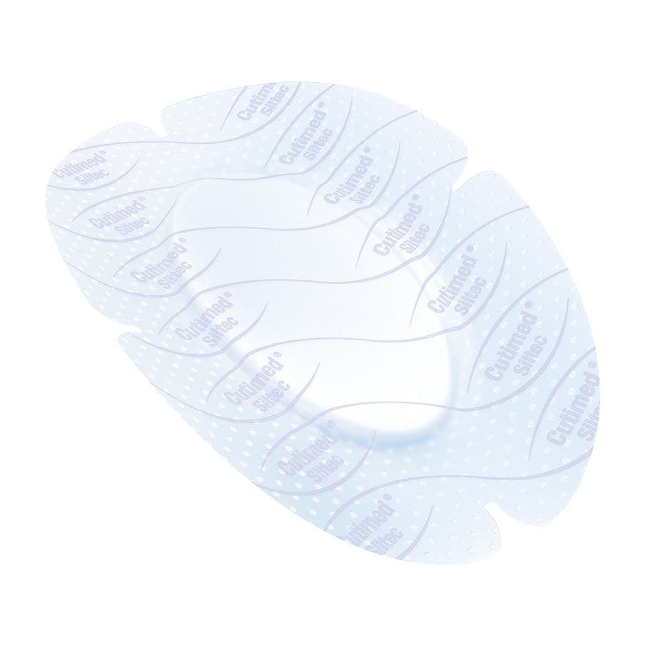 Cutimed Siltec B oval 10 x 7 cm - Silikonschaumverband mit Haftrand Produktbild