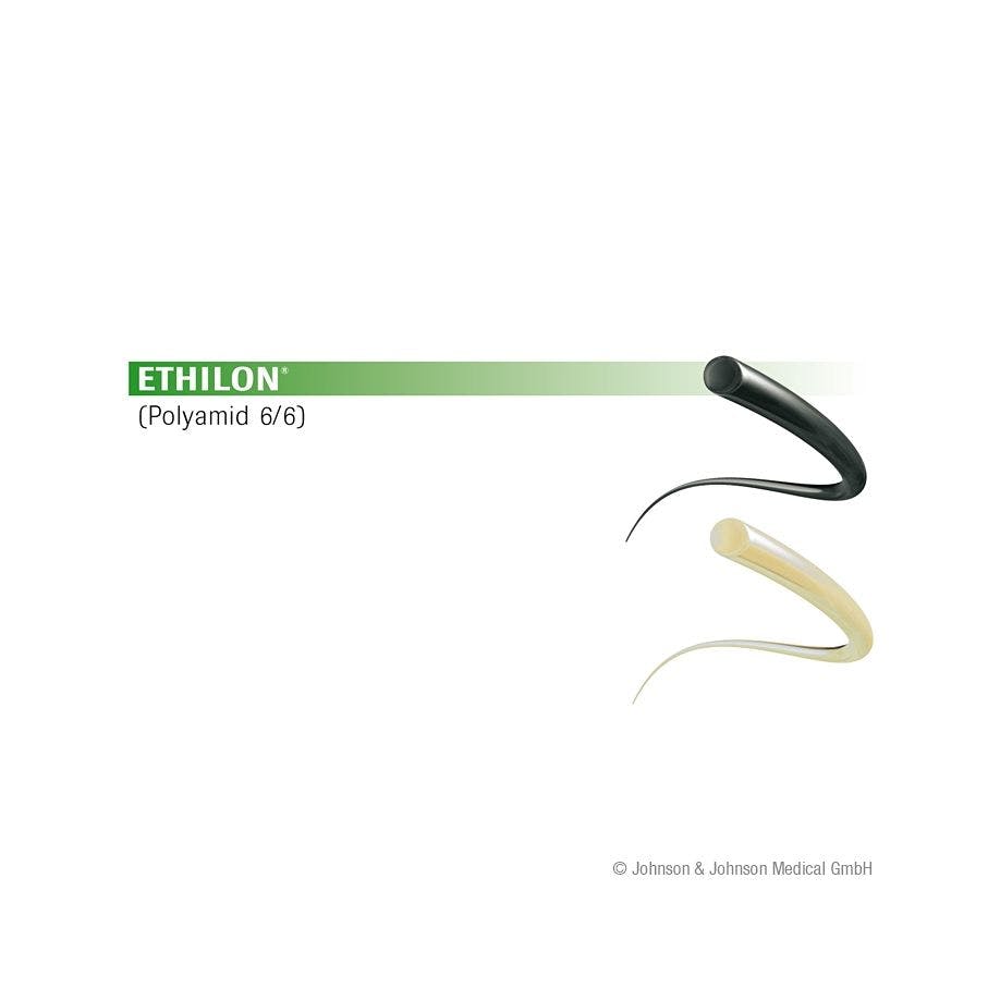 Ethilon FS1  2=3/0  45 cm  3Dtzd - Schwarz monofil, Nicht resorbierbar Produktbild
