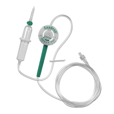 Infusionsgerät Exadrop mit Präzisions-Tropfenregler für Schwerkraftinfusionen Produktbild Web Groß Detailbild 1 L