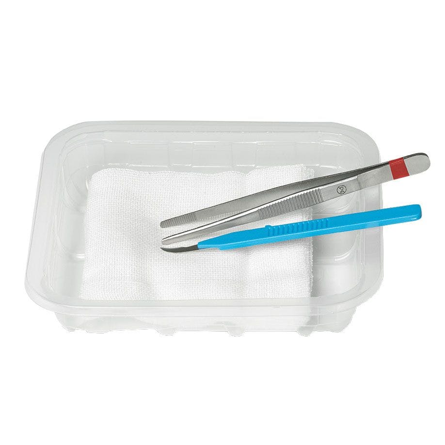 Fadenzieh-Set, steril - Zum Entfernen von Wundfäden und zur Wundreinigung Produktbild