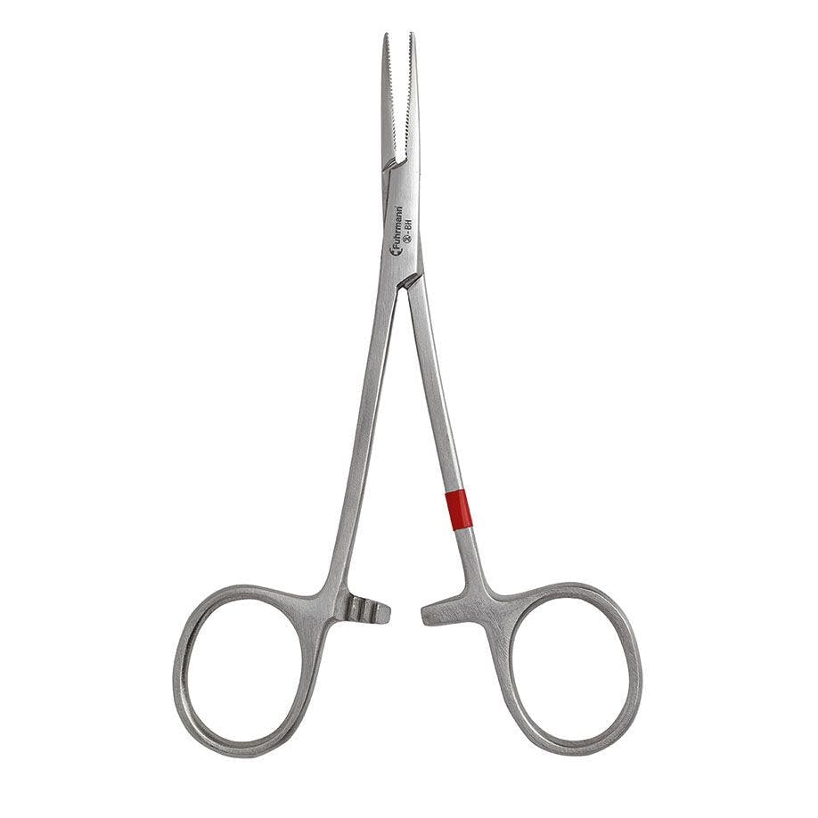 Klemmen Micro-Mosquito, gebogen, fein - Metall, 12,5 cm, Einmalinstrument, 25 Stück Produktbild