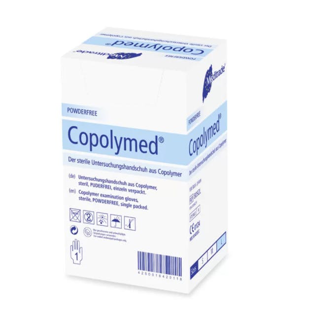 Copolymed Untersuchungshandschuhe - Steril, Tastsensibel, Reißfest Produktbild Web Groß Detailbild 1 L