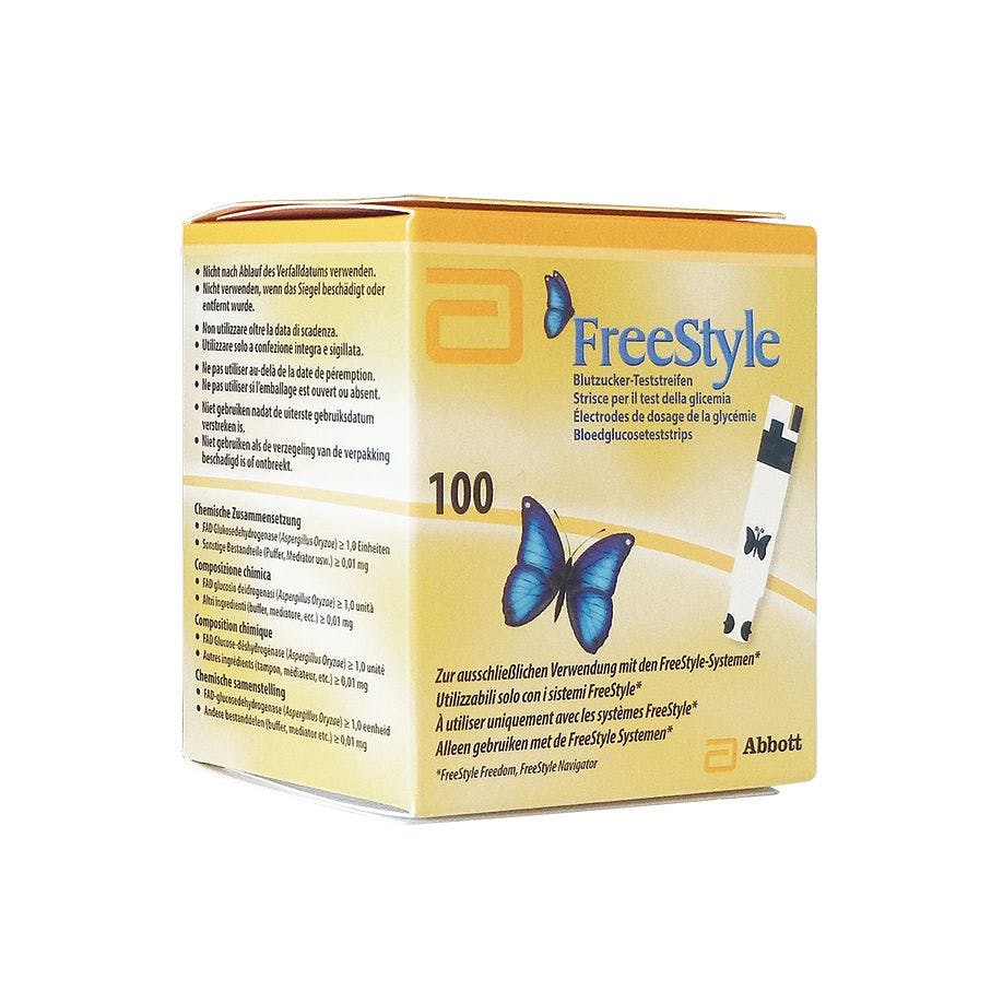FreeStyle Blutzuckerteststreifen - Für FreeStyle/Freedom/Mini Blutzuckermessgerät Produktbild
