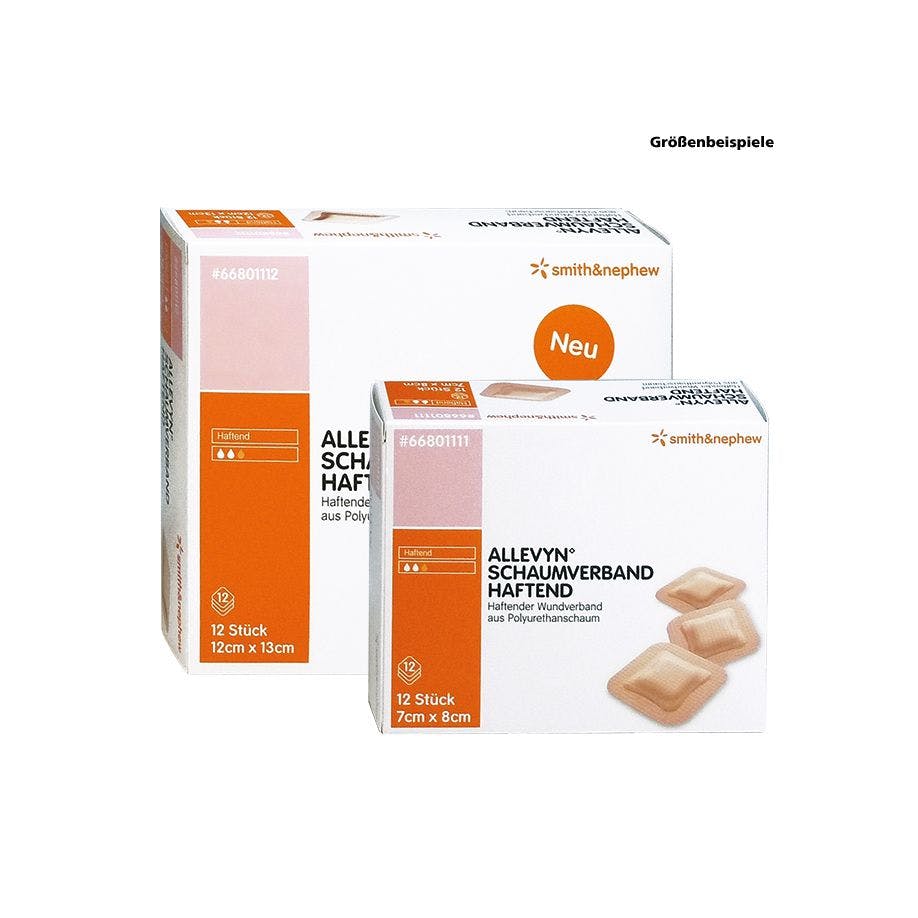 Allevyn Schaumverband, haftend - Stark saugfähiger, sicher haftender Wundverband Produktbild