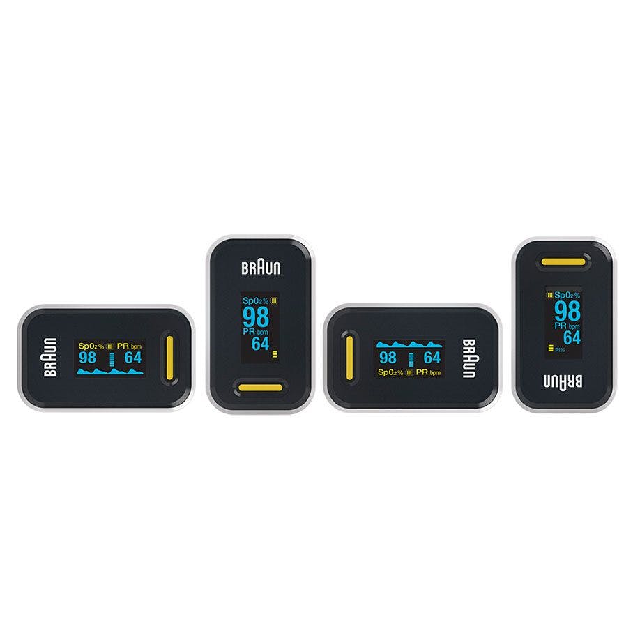 BRAUN Pulsoximeter 1 YK-81CEU - Misst Sauerstoffsättigung/Pulsfrequenz/Pulsamplitude Produktbild Web Groß Detailbild 2 L