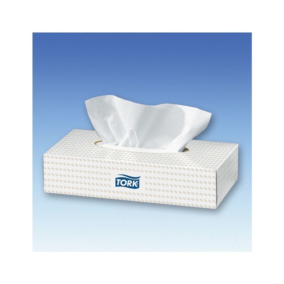 Tork Kosmetiktücher - 20 x 20,8 cm, Hochweißes 2-lagiges Tissue Produktbild