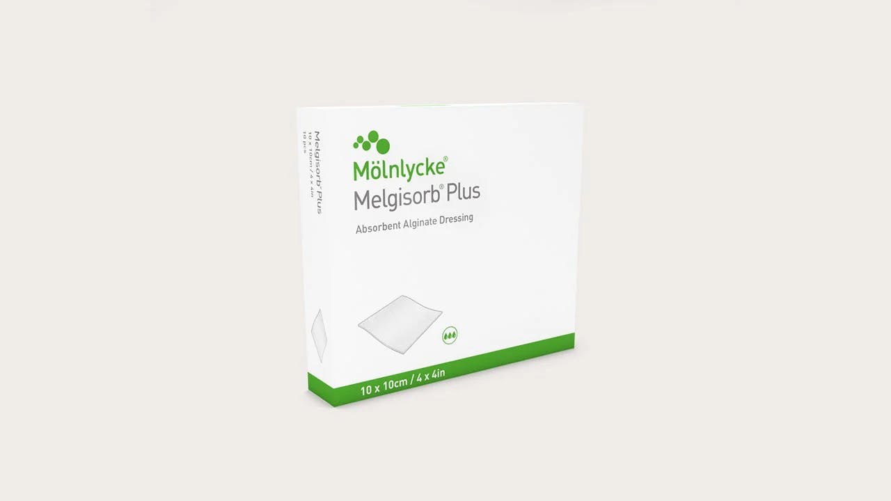 Melgisorb PLUS - Alginatverband für mäßig bis stark exsudierende Wunden Produktbild