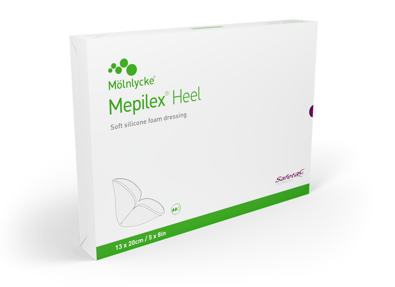 Mepilex Heel - Anpassungsfähiger Schaumverband für Wunden an der Ferse Produktbild