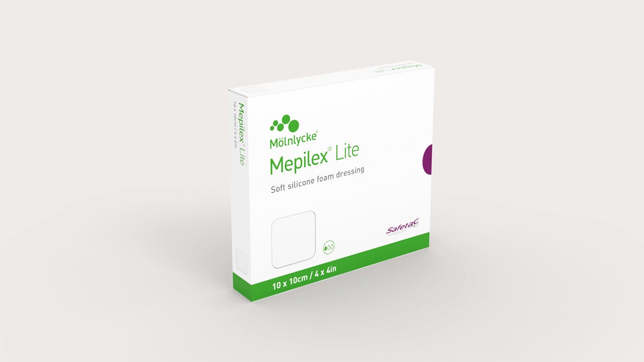 Mepilex Lite - Dünner, silikonbeschichteter Schaumverband Produktbild