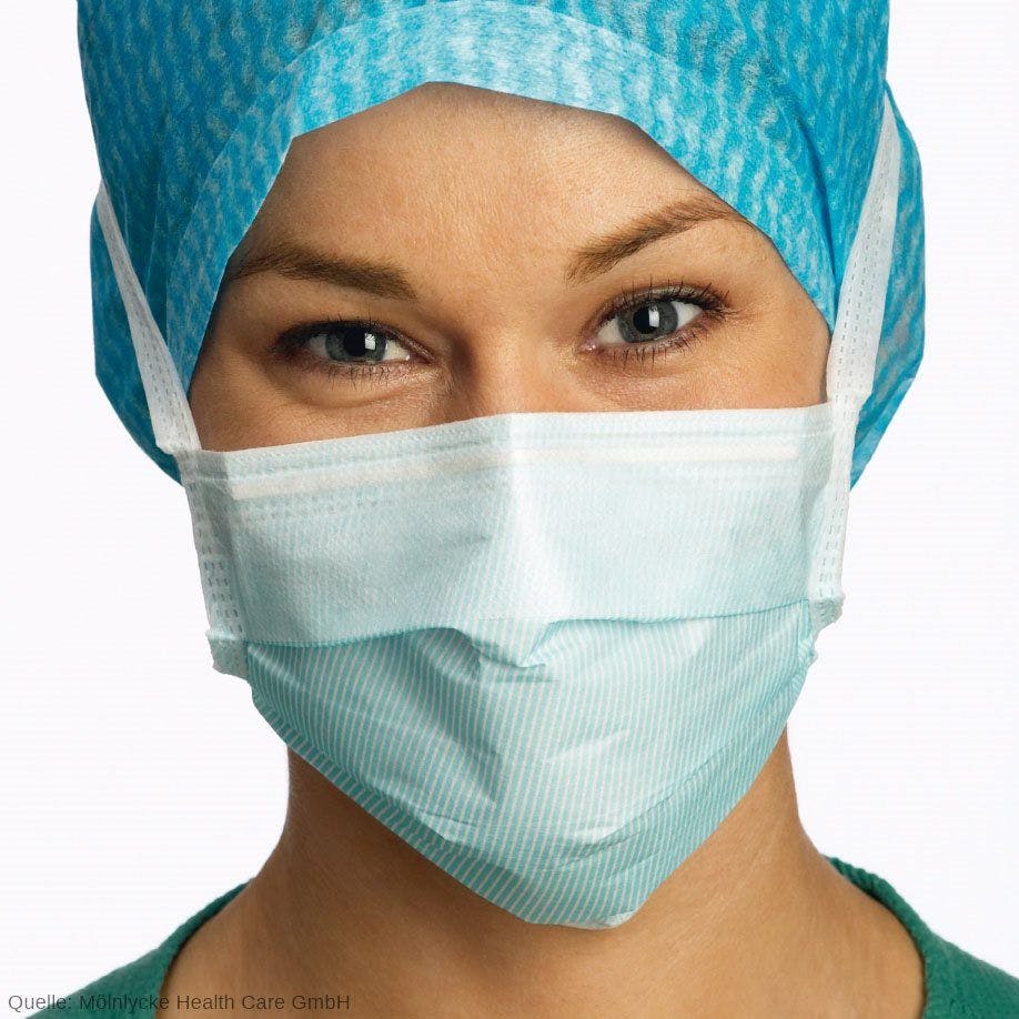 BARRIER OP-Maske - Anti-Fog, hypoallergen, blau, 60 Stück Produktbild