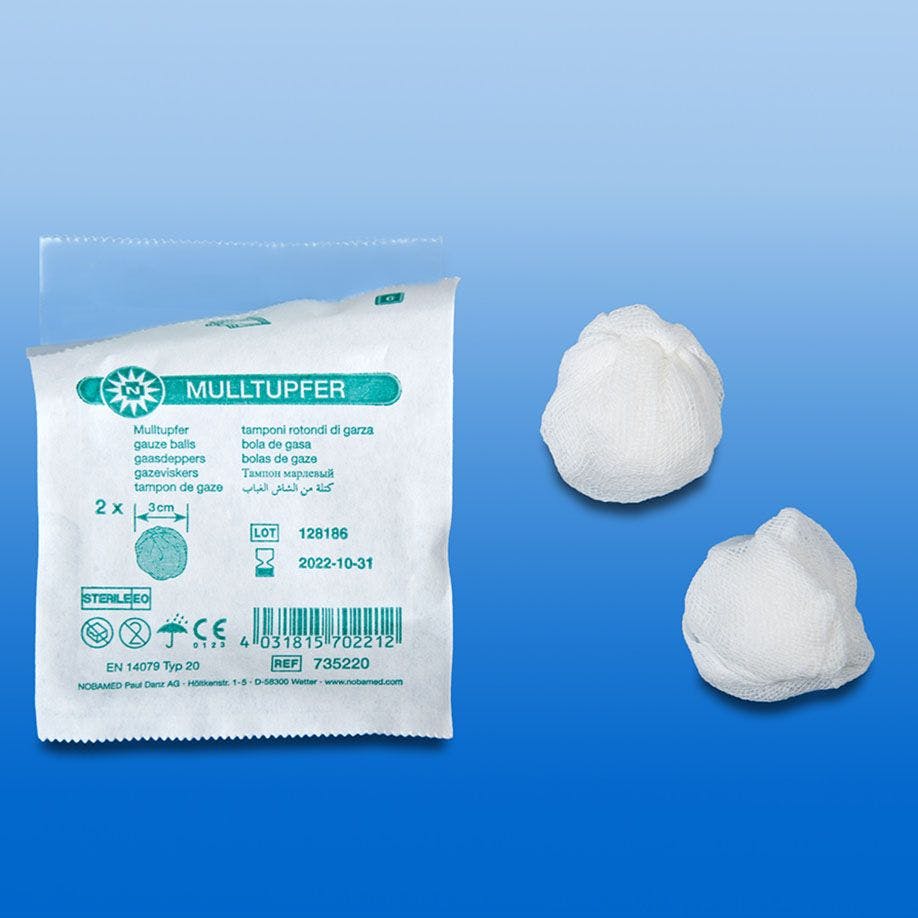 Noba-Mulltupfer, steril - Zur Wundreinigung und Hautdesinfektion Produktbild