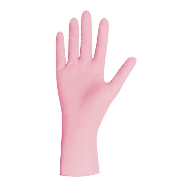 Nitrilhandschuhe PINK PEARL - unsteril, puder- und latexfrei, Farbe pink Produktbild Web Groß Detailbild 1 L