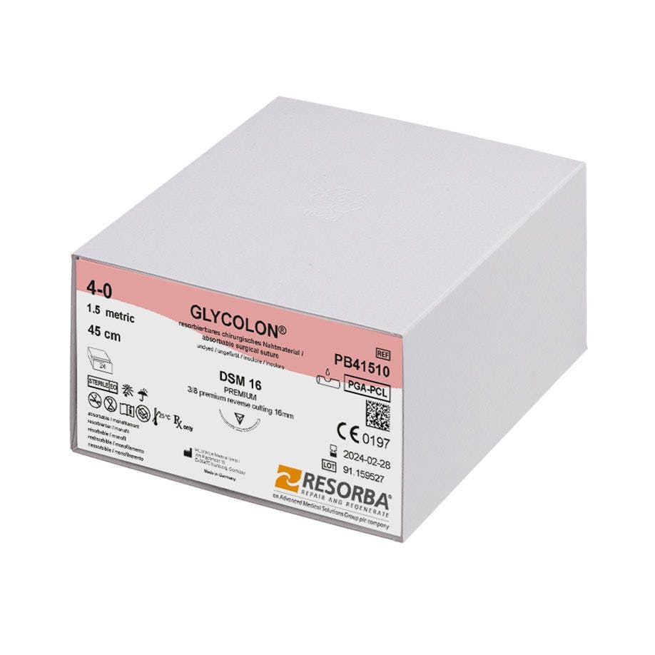 Glycolon DSM16 - monofiles violettes Nahtmaterial, resorbierbar Produktbild